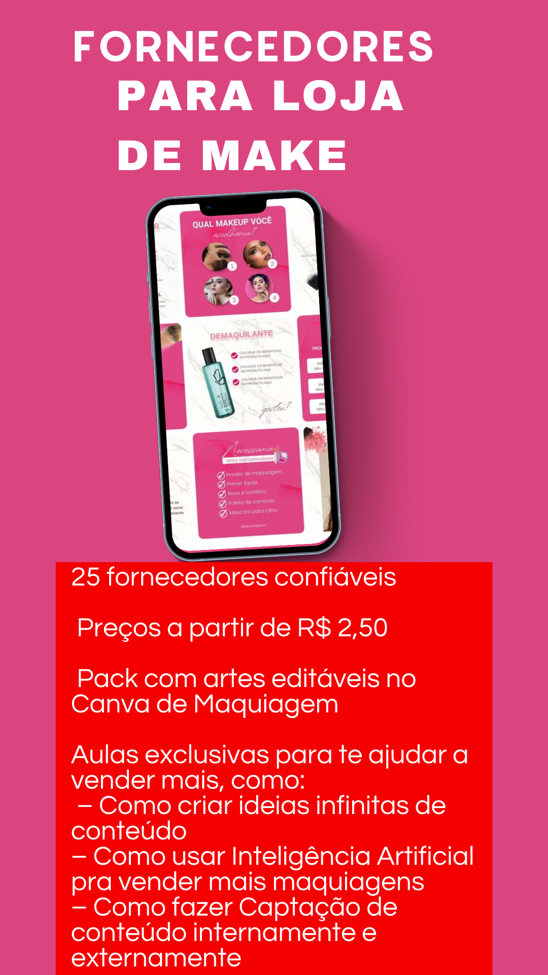 Pack com mais de 50 designs e legendas (Story)